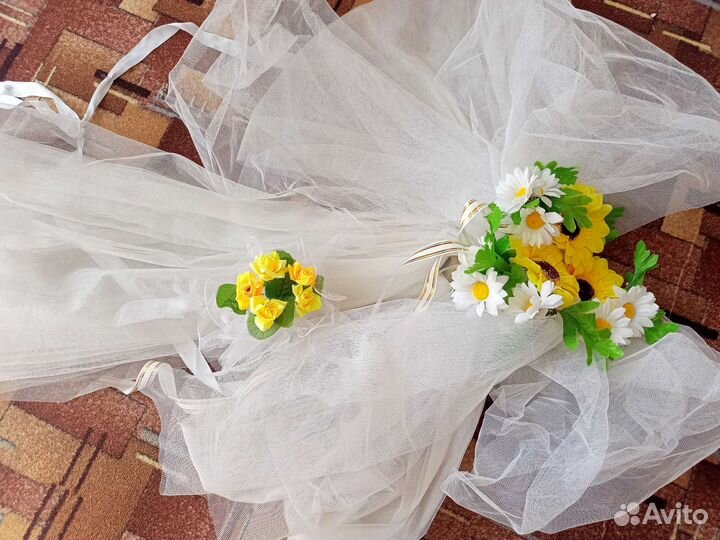 Свадебные украшения на машину