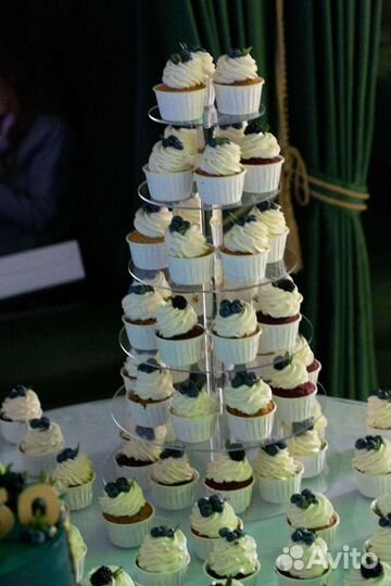 Акриловая прозрачная подставка для торта/десертов