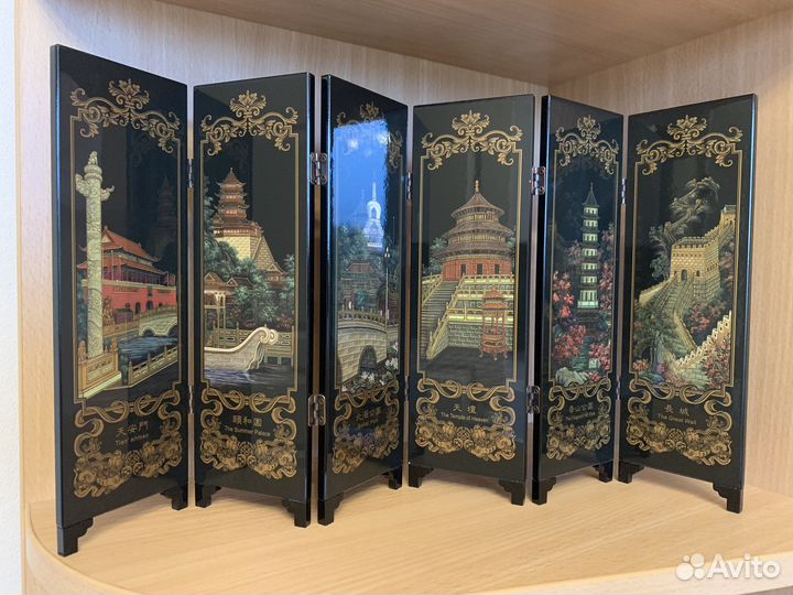 Ширма Коромандель дерево/лак, новая