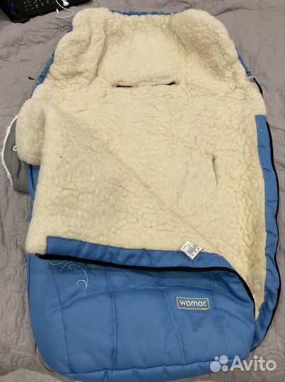 Овчинный конверт в коляску