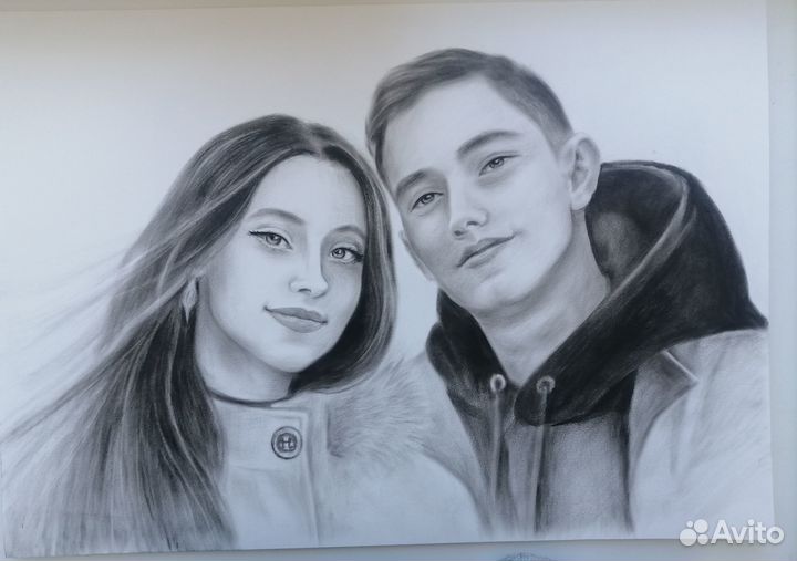 Портрет по фото в подарок любимым