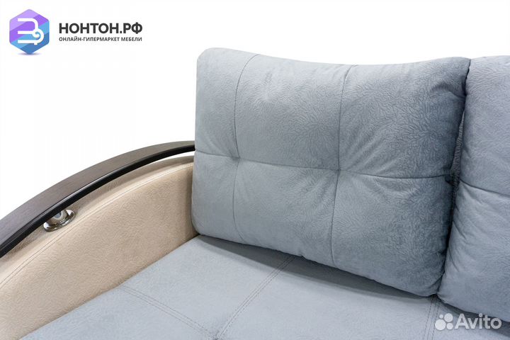 Диван еврокнижка София серый