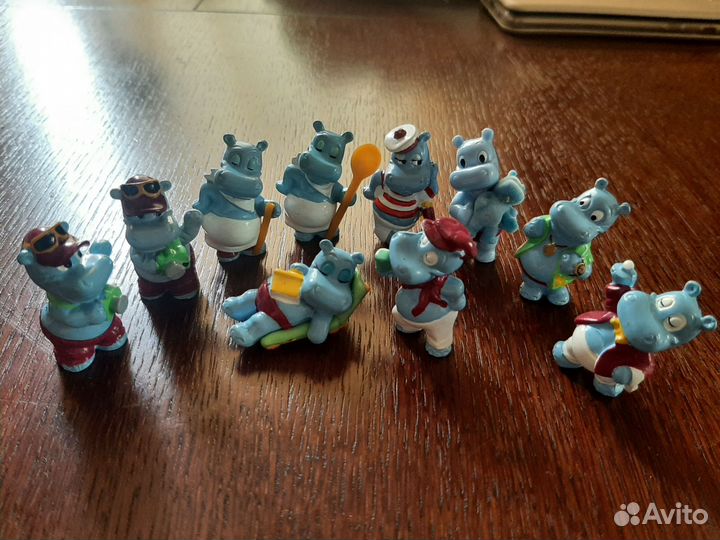 Фигурки из киндера (бегемотики и другие)
