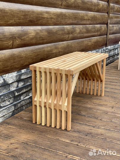 Лавка из кедра (Д*Ш*В) 900*330*430 мм