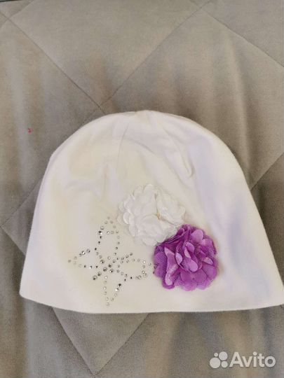 Шапка на девочку на весну осень 46-48