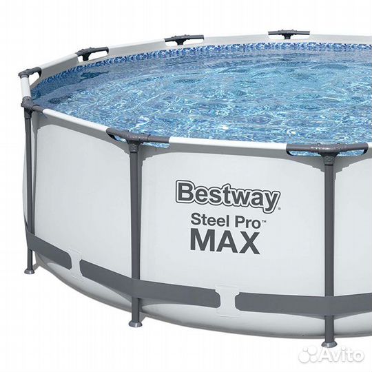 Бассейн Bestway 366х122 см с тентом и лестницей