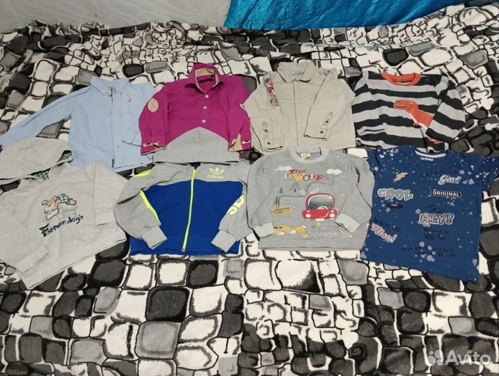 Вещи для мальчика 92-98 пакетом и обувь 24-26