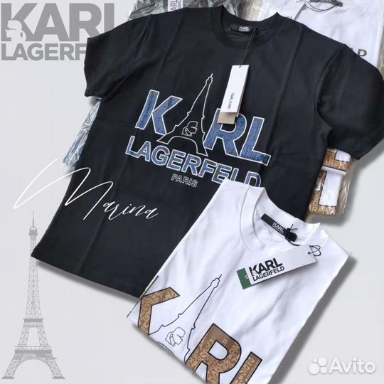 Новые футболки karl lagerfeld унисекс S-XL