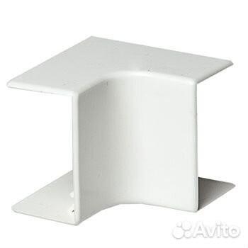 Угол внутренний 20х10 (белый) рувинил