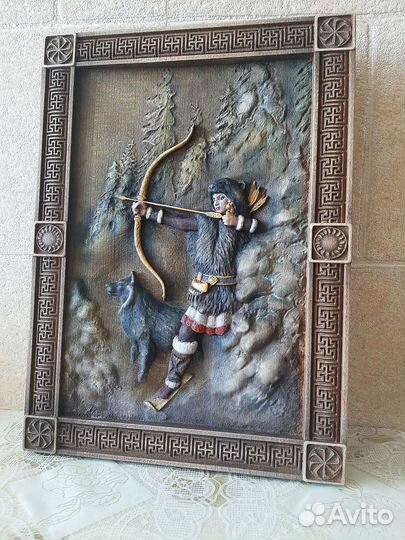 Картина Девана - богиня природы и охоты, 27х19см