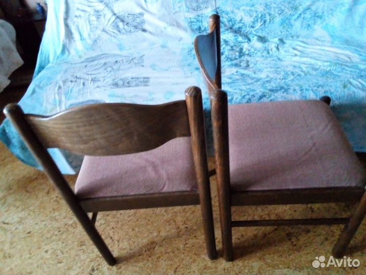 Деревянные стулья с мягким сиденьем, СССР