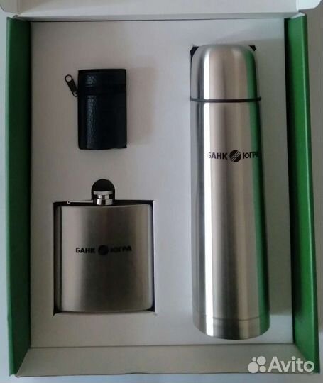 Подарочный набор (термос, фляга, рюмочки)