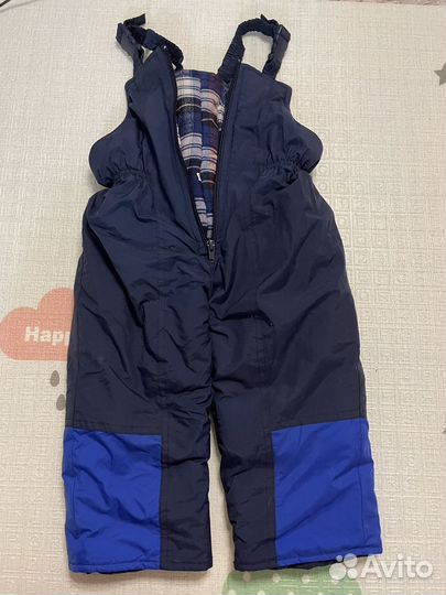 Теплые штаны для мальчика 80 86 и шапка-кепка