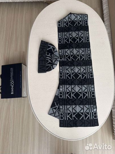 Комплект мужской шапка и шарф bikkimbergs