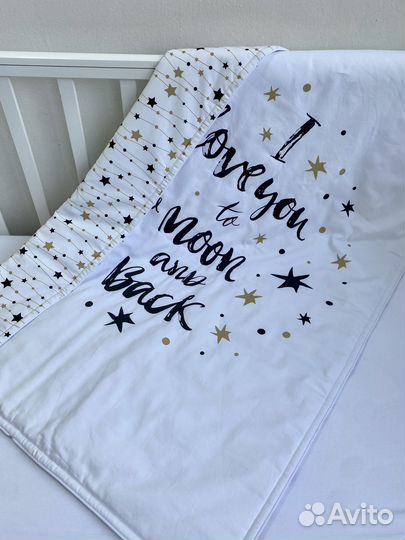 Хлопковый детский плед 75*100 см