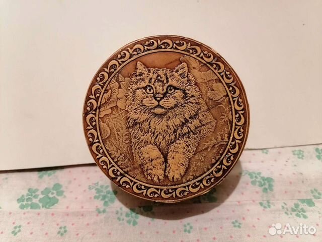 Косметички с Котиком из бересты и