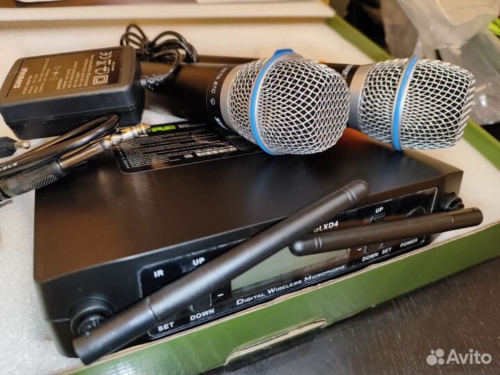 Радиомикрофон shure glxd4 beta87 новый