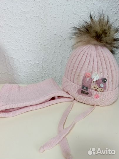 Шапка зимняя на девочку