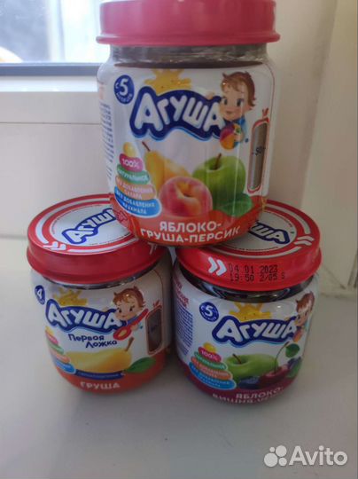 Фруктовое пюре Агуша