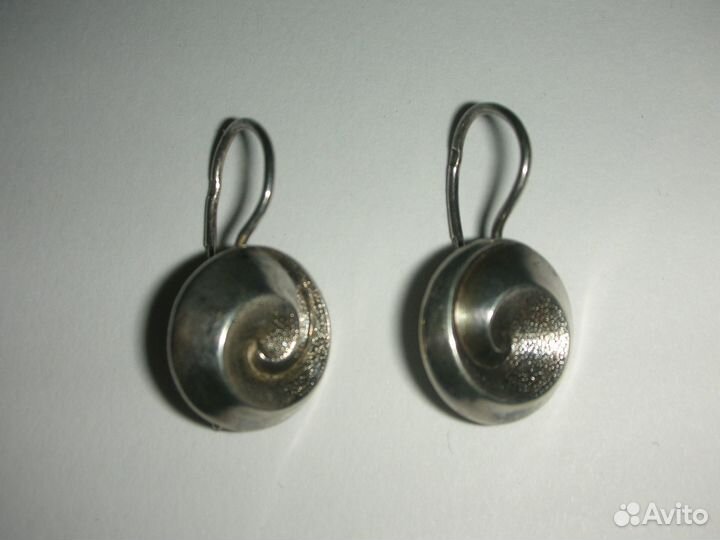 Серьги, серебро 875 пробы, винтаж, СССР