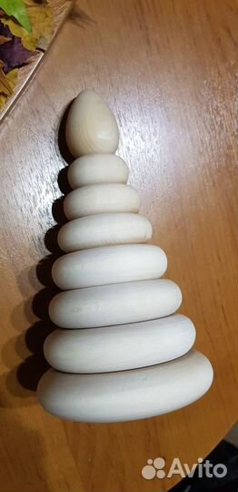 Новая пирамидка, развивающие игрушки, кольцеброс