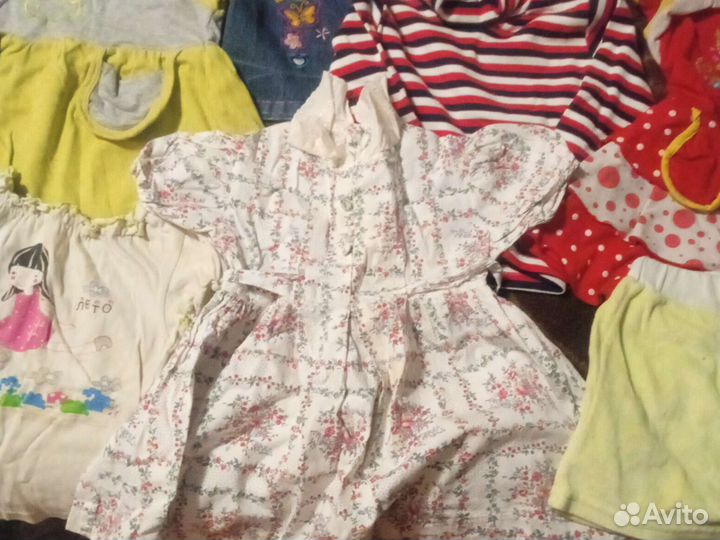 Детские вещи пакетом для девочек 80 86