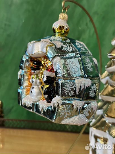 Елочные игрушки стекло польша