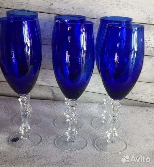 Хрустальные фужеры бокалы