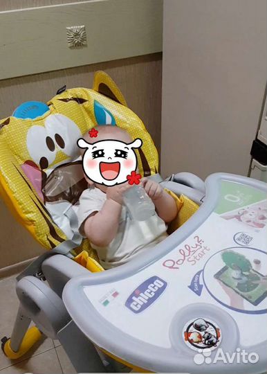 Стульчик для кормления chicco polly 2 старт
