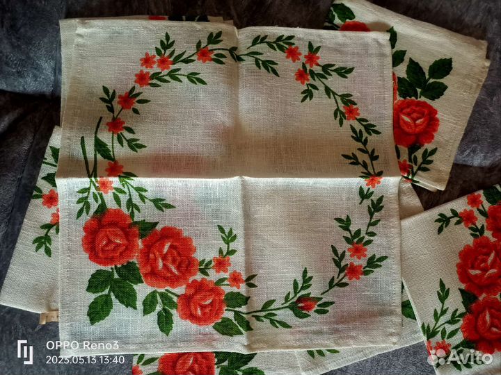 Салфетки лен СССР