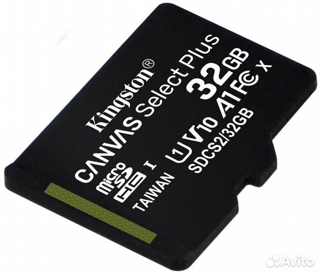 Карта памяти microsdhc 32Gb Kingston, Canvas Selec