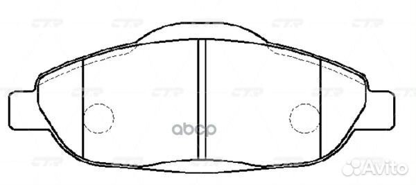 Колодки тормозные дисковые GK0908 CTR