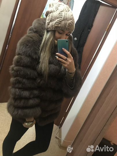 Шуба из песца