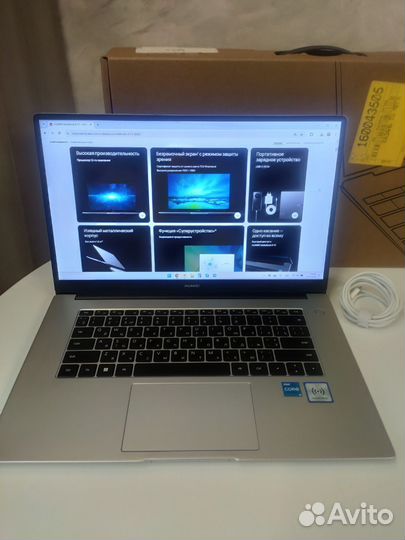 Ноутбук Huawei matebook d15 intel core i3