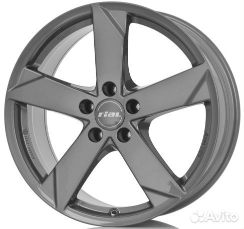 R16 5x114,3 6,5J ET50 D67,1 Rial Kodiak Graphite