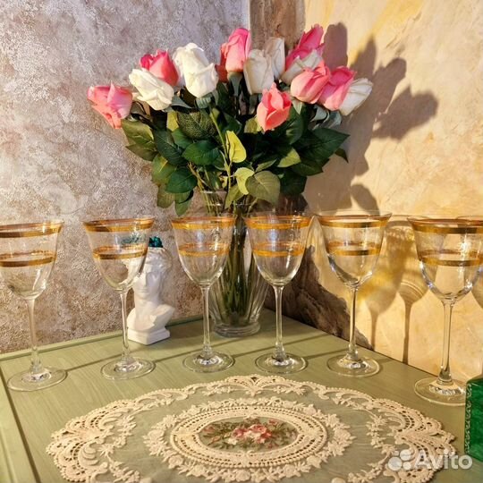 Хрустальные бокалы(Чехословакия)