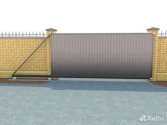 Консольные ворота фото Откатные ворота купить в Домодедово Товары для дома и дачи Авито