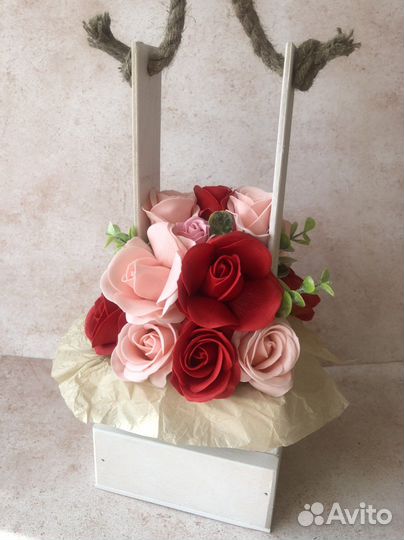 Букет из мыльных цветов