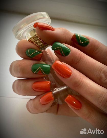 Маникюр наращивание ногтей