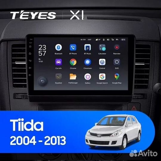 Автомагнитола Teyes на Nissan Tiida C11