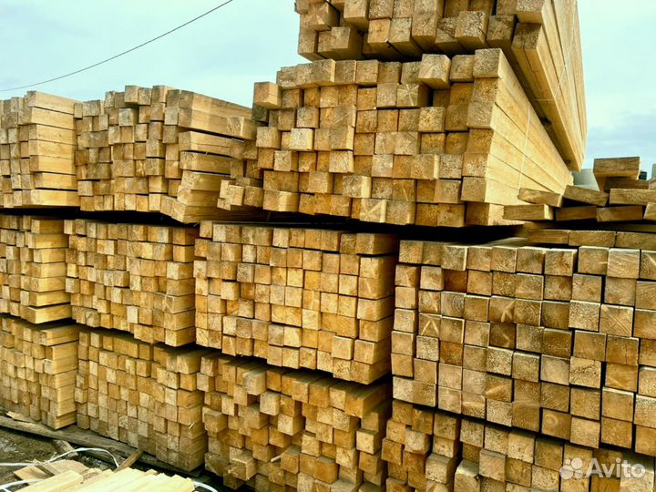 Брус обрезной 100х200х6000мм