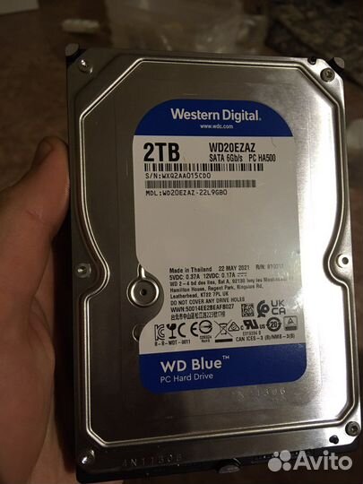 Новый Жесткий диск 2TB WD Blue