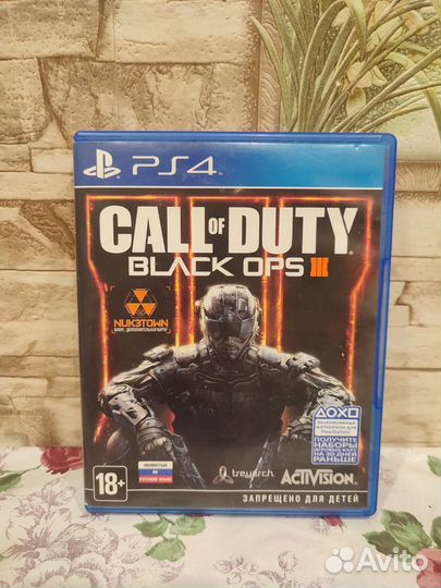 Диск Call of Duty Black Ops 3 для ps4