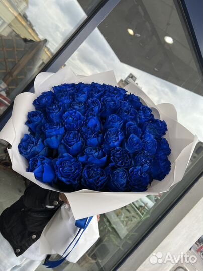 Розы / синие розы/ букет/ цветы/ гипсофила