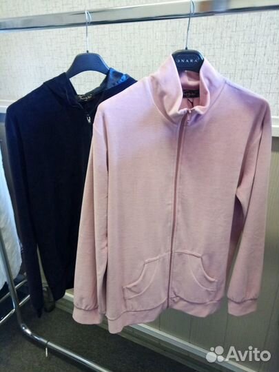Розовый спортивный жакет жен Греция. Новый р 50-52
