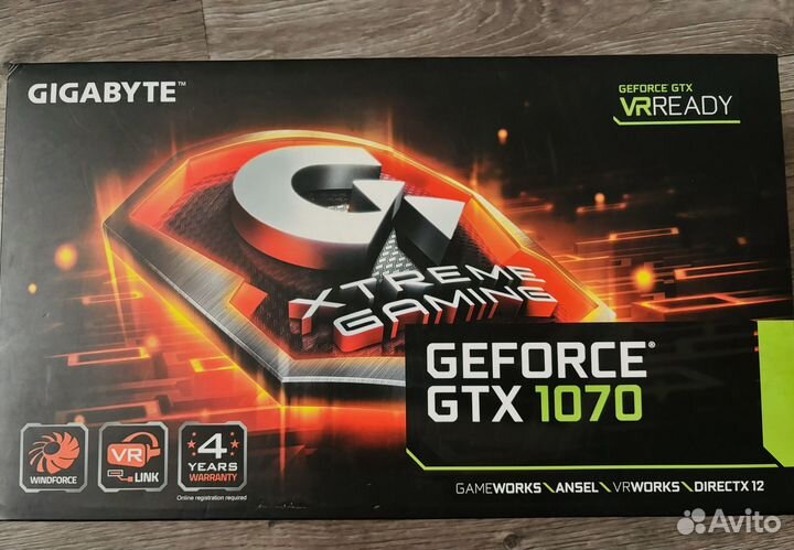 Видеокарта gtx 1070 8gb gigabyte extreme gaming