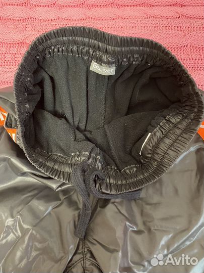 Брюки плащевые на флисе для девочки от Гулливер