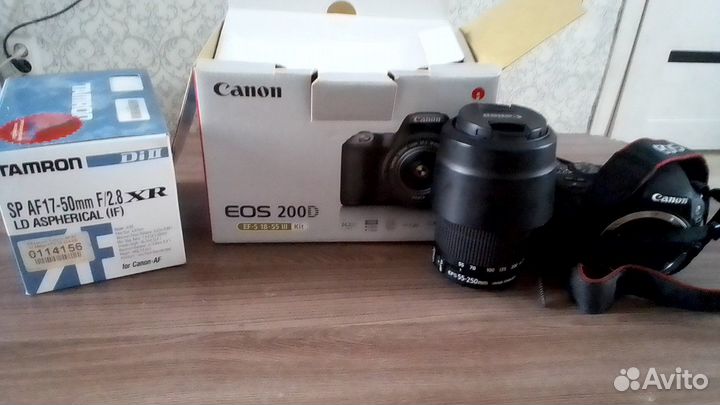 Фотоаппарат canon eos 200d