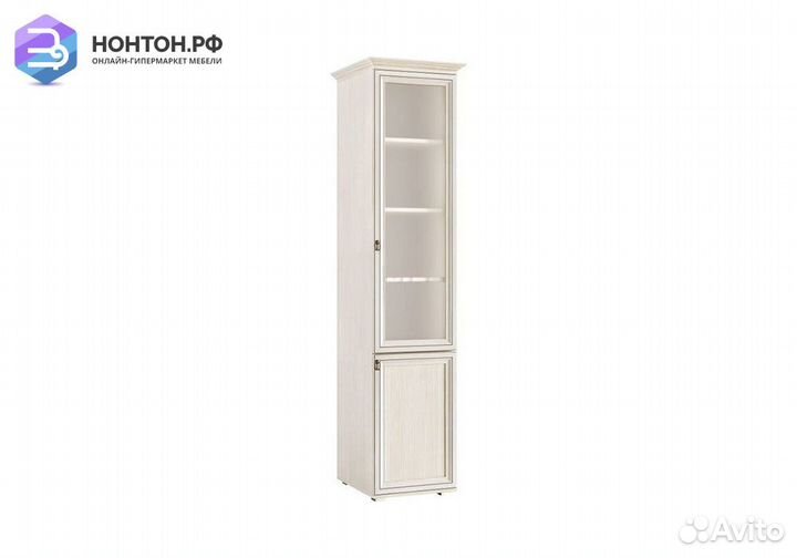 Пенал со стеклом Престиж-2 сандал светлый