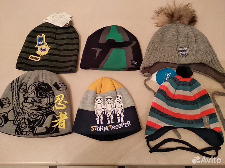 Шапки Lassie, Cool, Baby Go, Batman, Tokka Tribe